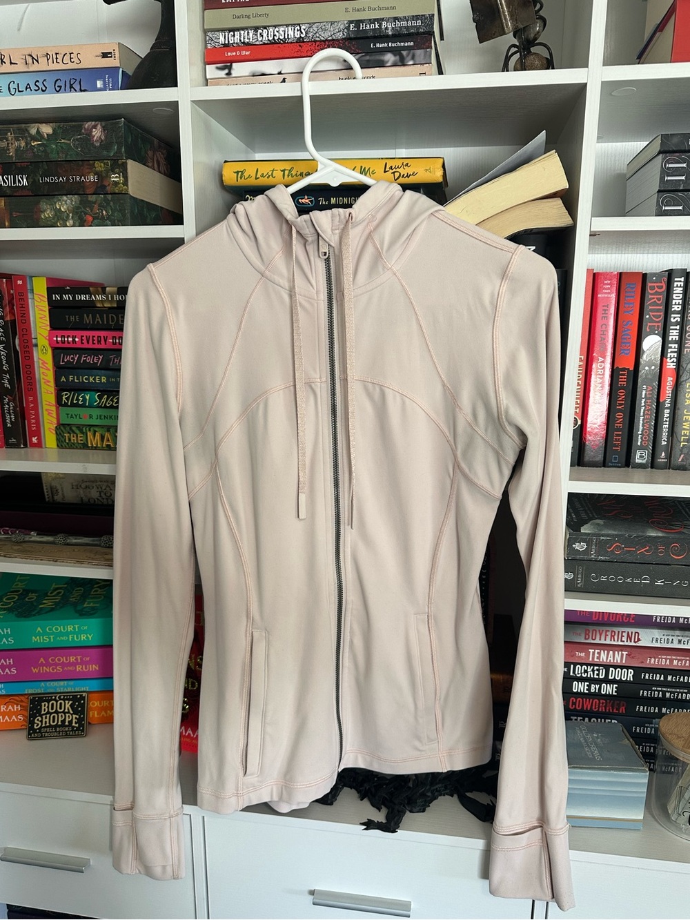 lululemon athletica Light Blush Pink Full-Zip Hooded Jacket size 6 - Picture 1 of 6
